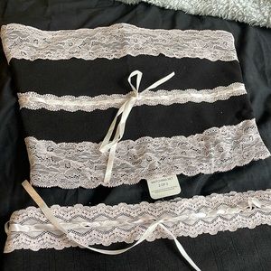 Mallorie skirt set- black/pink size M full tag